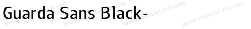 Guarda Sans Black字体转换
